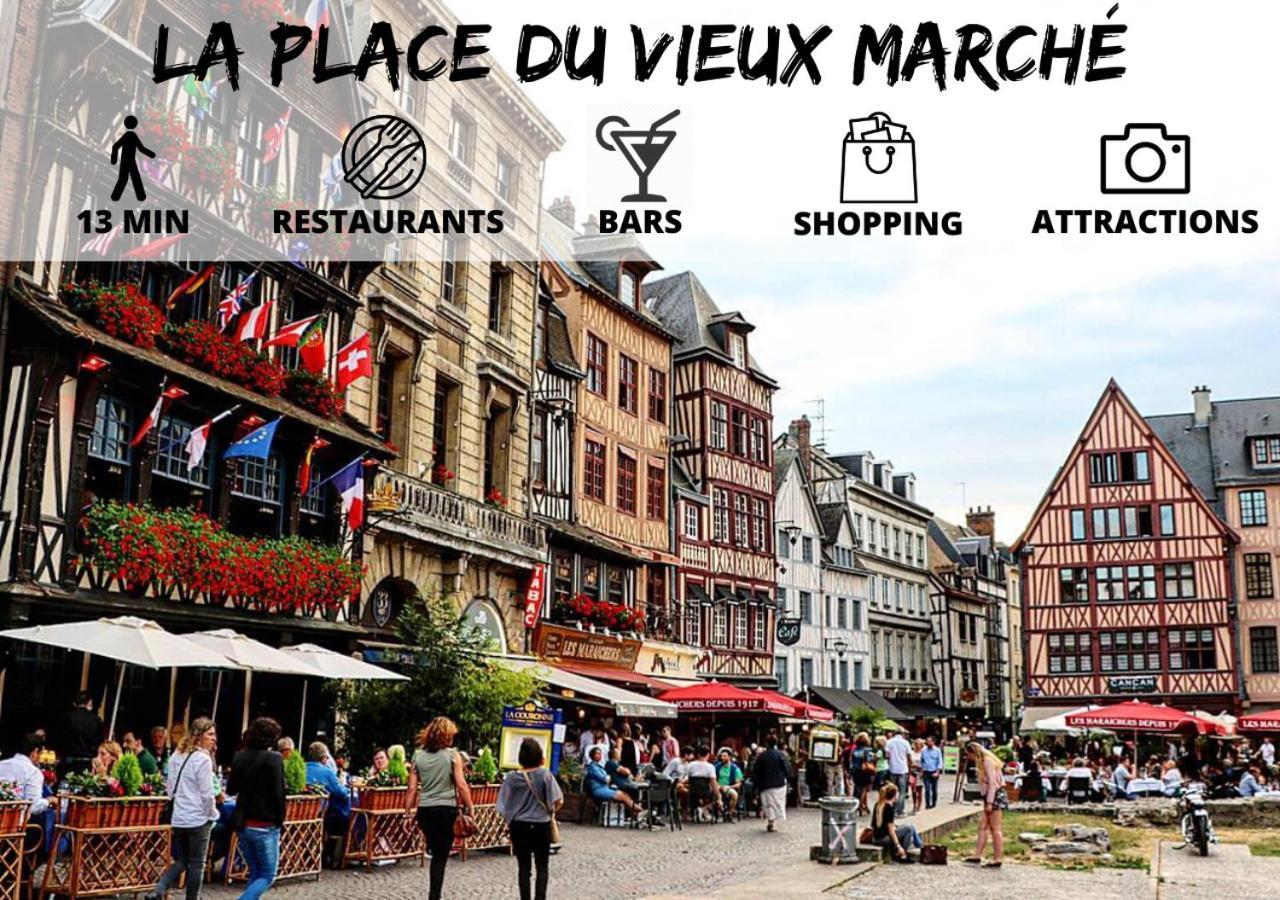 Apartament Cosy'Appart - Le Fontenelle Rouen Zewnętrze zdjęcie