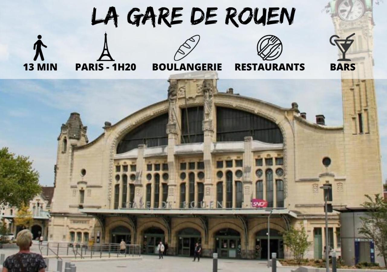 Apartament Cosy'Appart - Le Fontenelle Rouen Zewnętrze zdjęcie